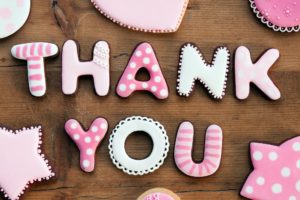 Thank you cookies